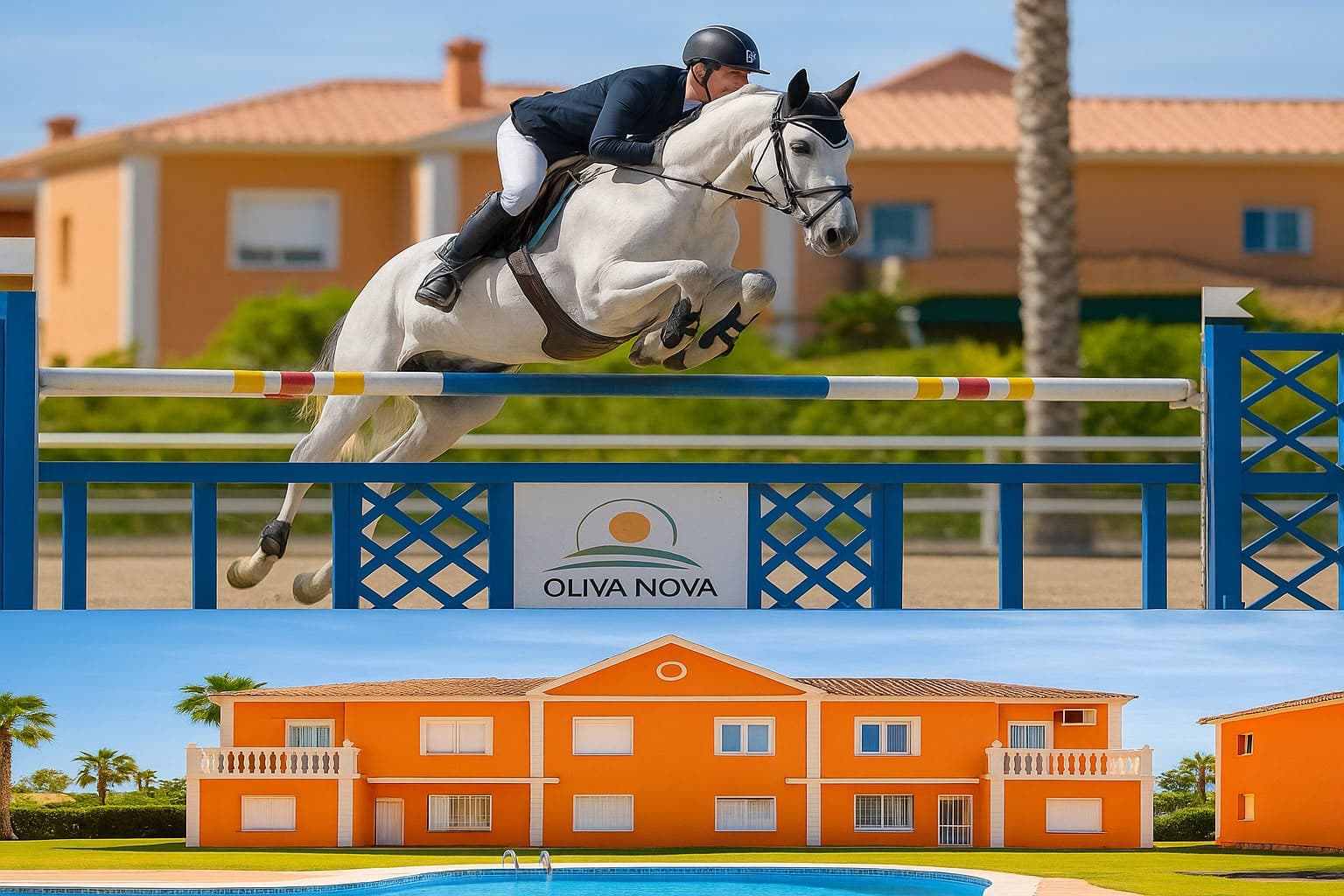 Salto de hípica en Oliva Nova junto al apartamento